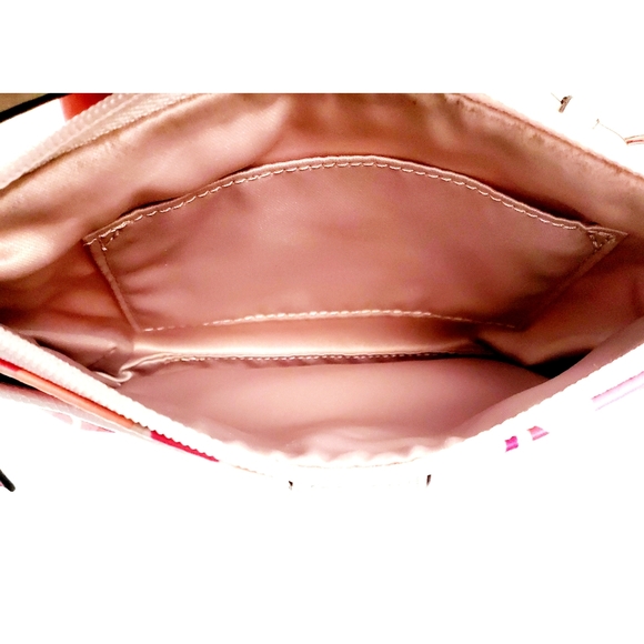 NWOT Coach Pink & White Signature Wristlet - Picture 5 of 5